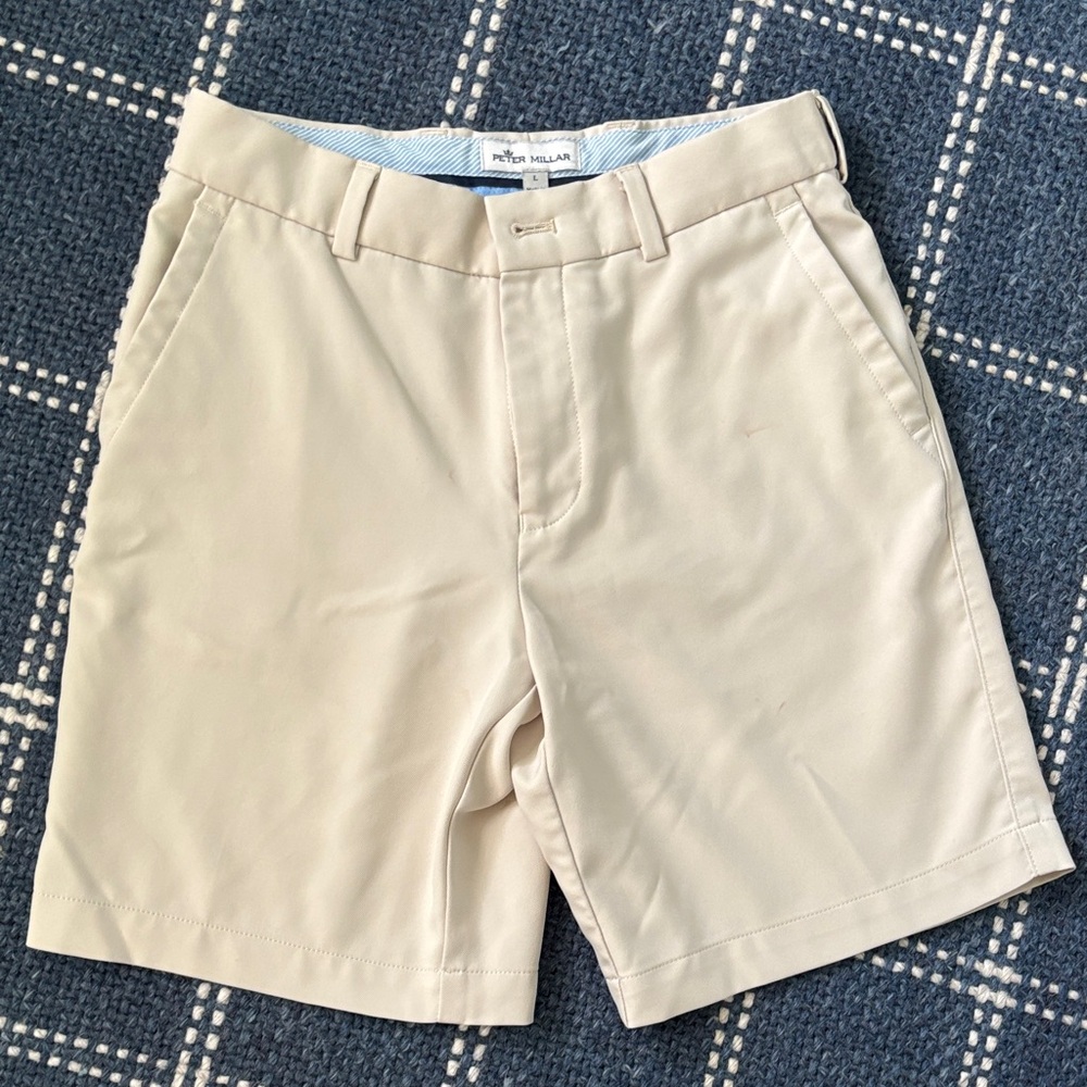 Peter Millar Boys Flat Front Golf Shorts sz Large